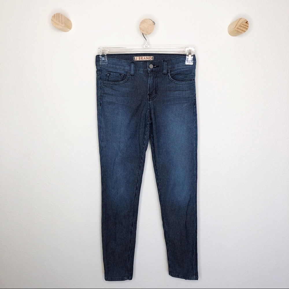 J Brand Cass pinstriped Skinny Jeans